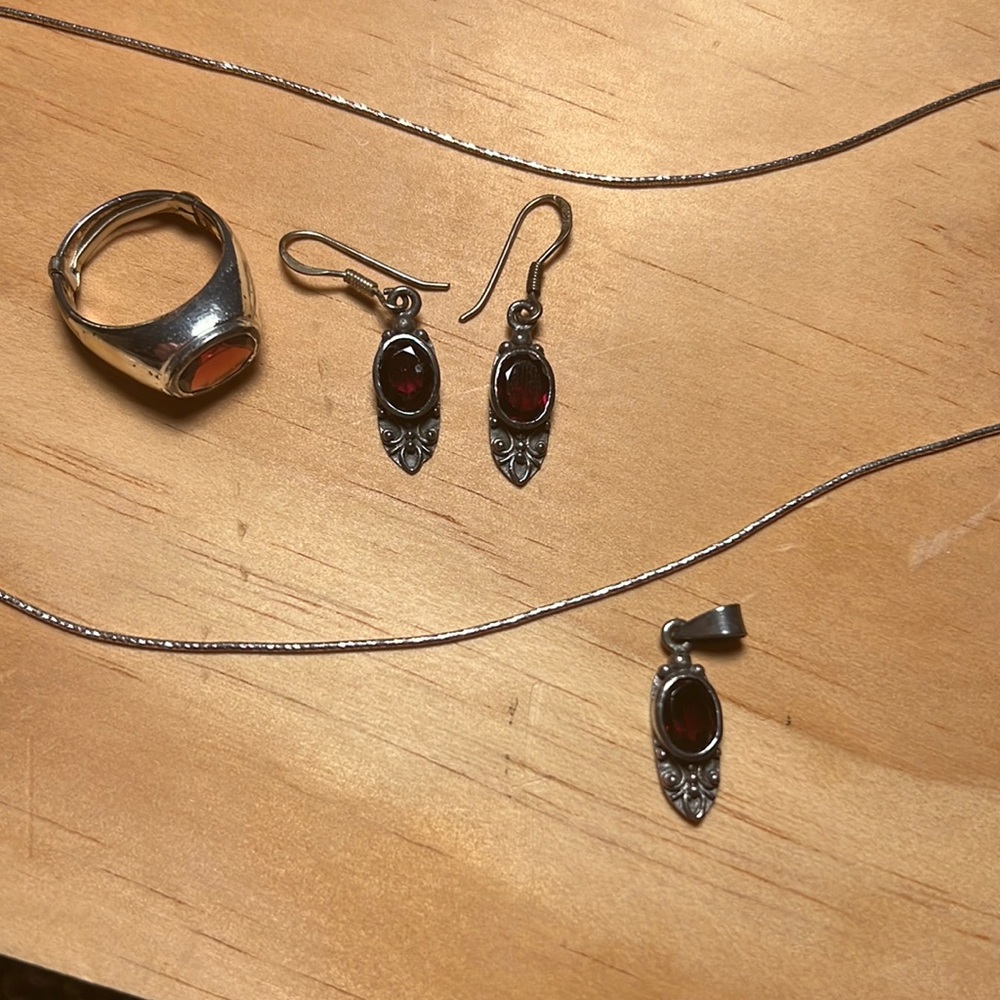 Amber and silver
